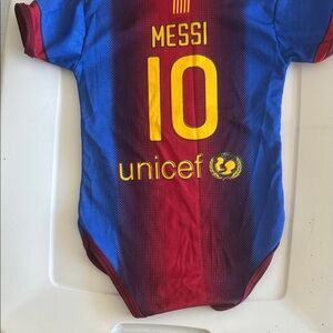 Baby Messi Barcelona Jersey Bodysuit